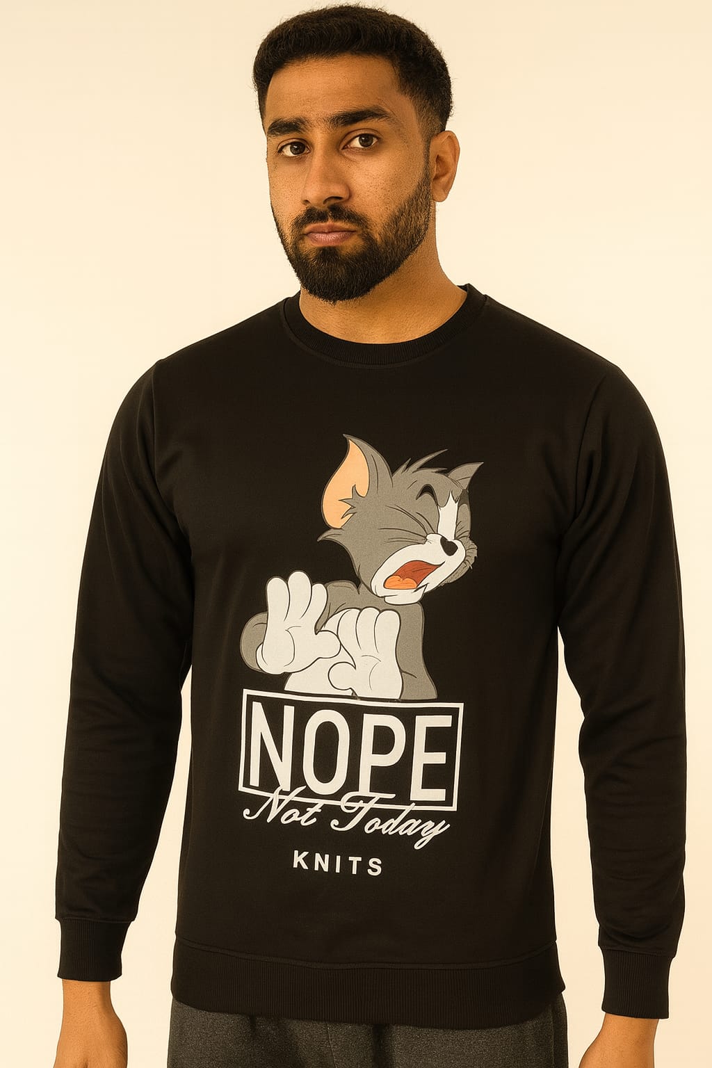 Nope Not Today Graphic Sweatshirt