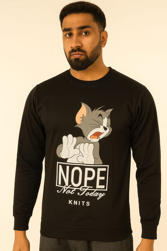Nope Not Today Graphic Sweatshirt