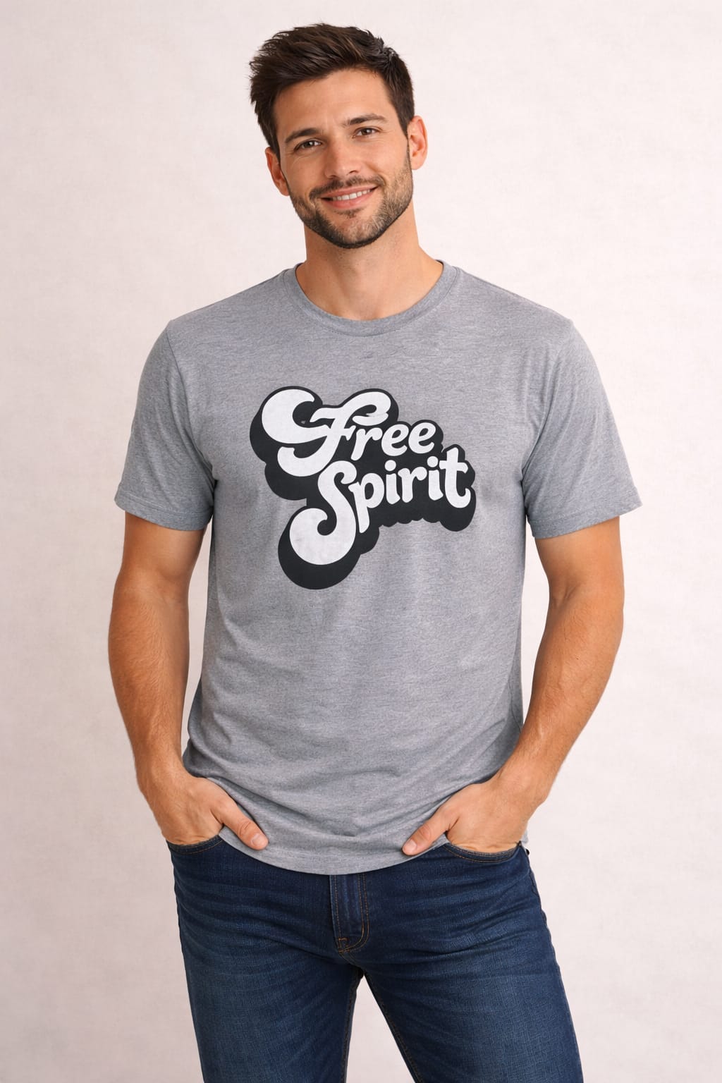 Free Spirit Graphic T-Shirt for Men