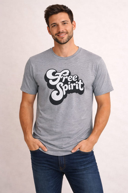 Free Spirit Graphic T-Shirt for Men