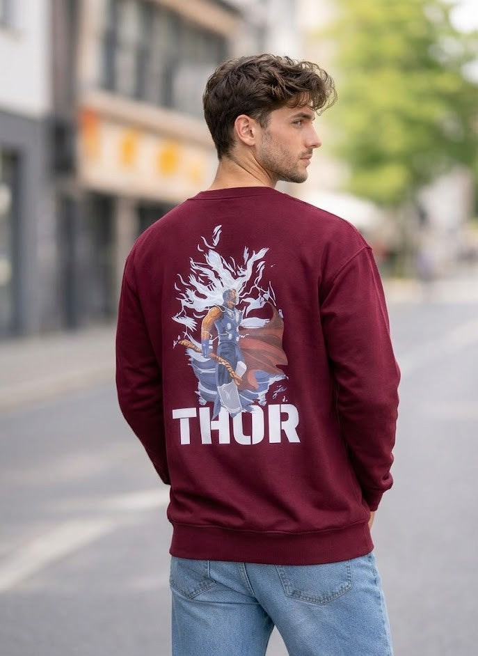 Thunder God Graphic Sweatshirt